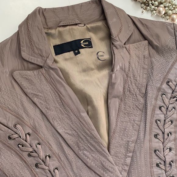 Authentic vintage Roberto Cavalli leather jacket M - Picture 3 of 11